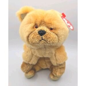 2000 Ty Beanie Baby Zodic "Dog" Retired Chow Chow Tan Dog BB17